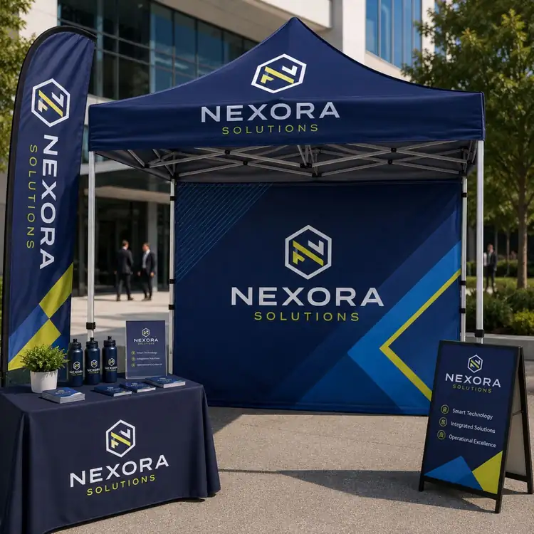 Double Sided Sublimated Tent Backwall #2