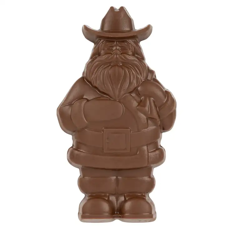 4.5oz Milk Chocolate Cowboy Santa #3