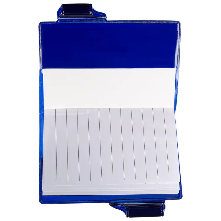 Clear-View Jotter with Pen Closure #12