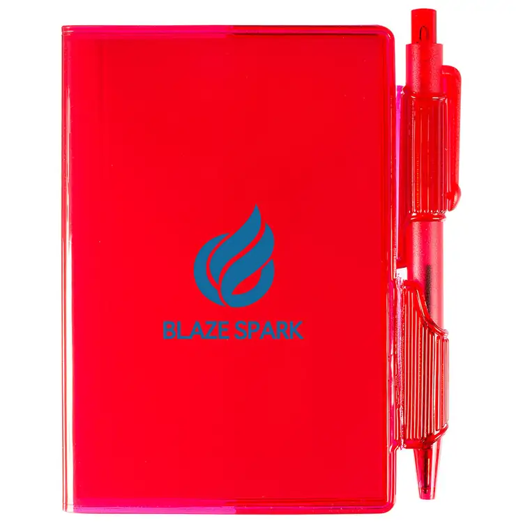 Clear-View Jotter with Pen Closure #6