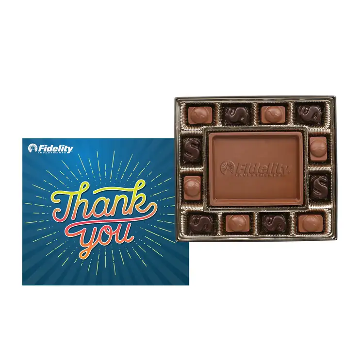 Small Custom Chocolate Delight Gift Box with Full Color Lid #3