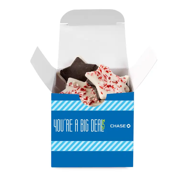 Petit coffret de six chocolats à la menthe poivrée #3