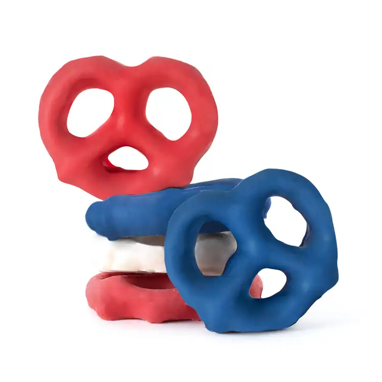 America 250- Short Acetate-Red, White and Blue Mini Pretzel Mix #2