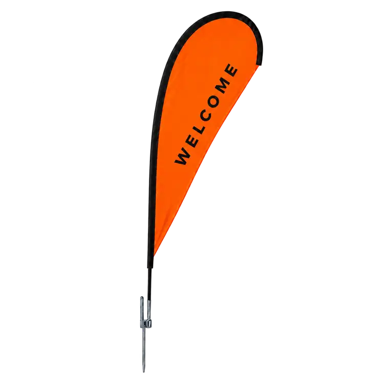 Small Double Sided Teardrop Flag Replacement Graphic