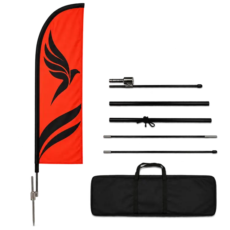 Small Feather Flag Kit with Ground Spike