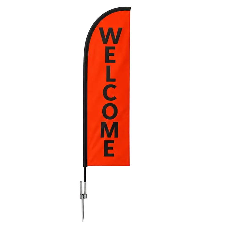 Small Double Sided Feather Flag Replacement Graphic