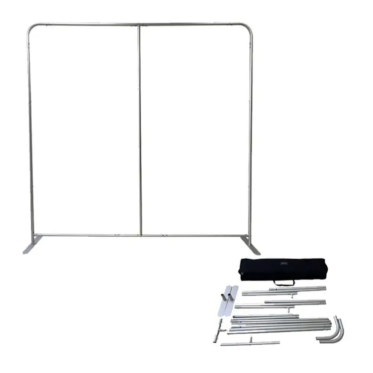 Small Double Sided Straight EuroFit Backwall Kit with Blockout Fabric #2