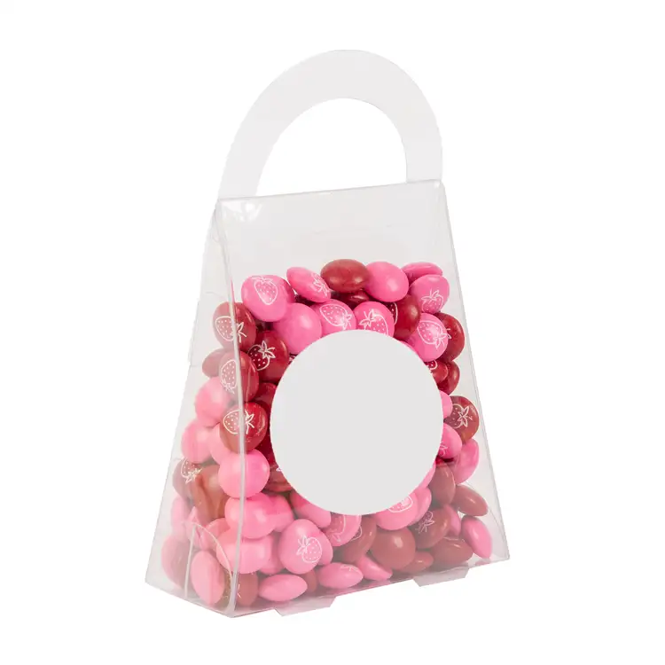 Petit sac cadeau en acétate de boutons de chocolat imprimés 3.65 oz #2