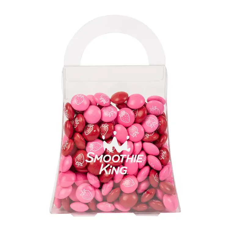 Petit sac cadeau en acétate de boutons de chocolat imprimés 3.65 oz #3