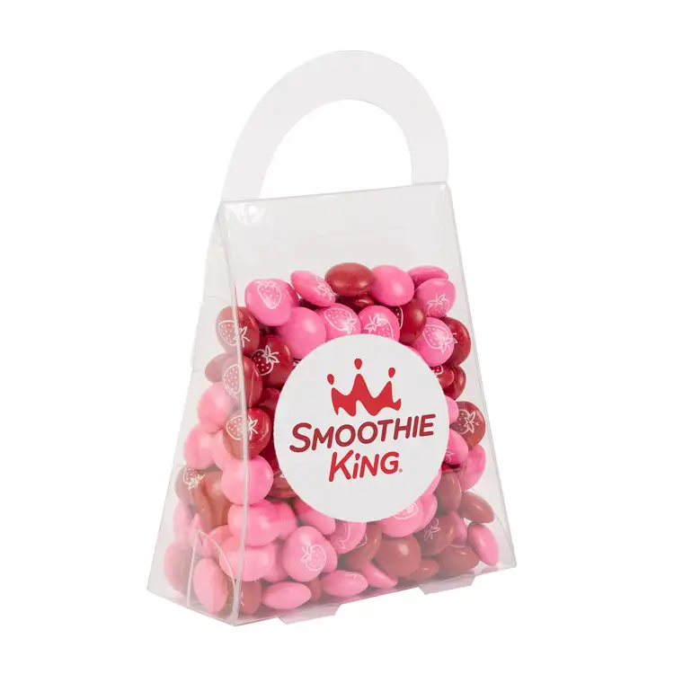 Petit sac cadeau en acétate de boutons de chocolat imprimés 3.65 oz #4