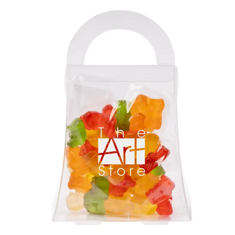 Petit sac cadeau en acétate d’oursons en gélatine 3.25 oz #3