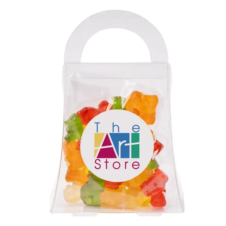 Petit sac cadeau en acétate d’oursons en gélatine 3.25 oz