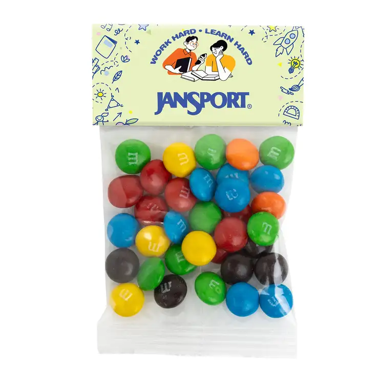 Small Header Bag with M&M’s 1 oz