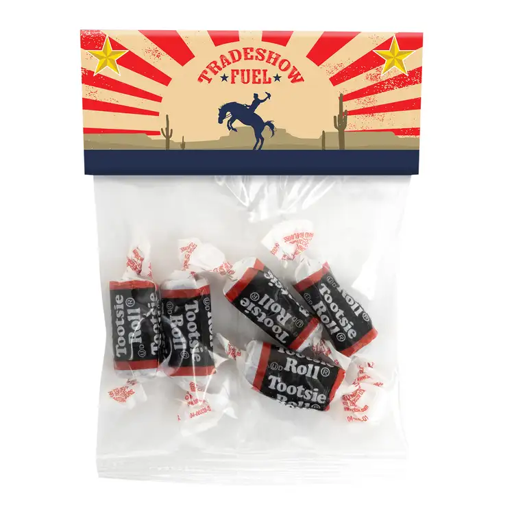 Small Header Bag with Tootsie Rolls 1 oz #2