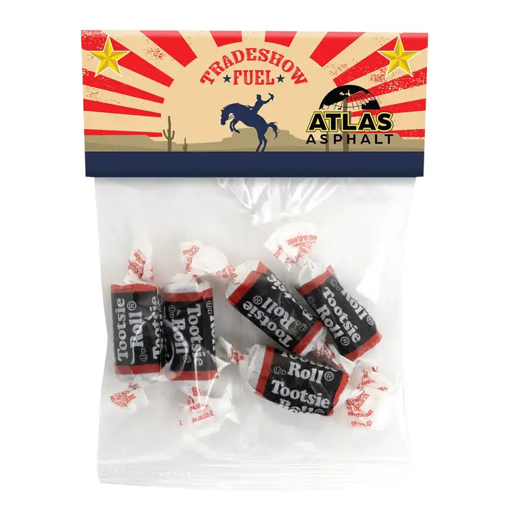 Small Header Bag with Tootsie Rolls 1 oz