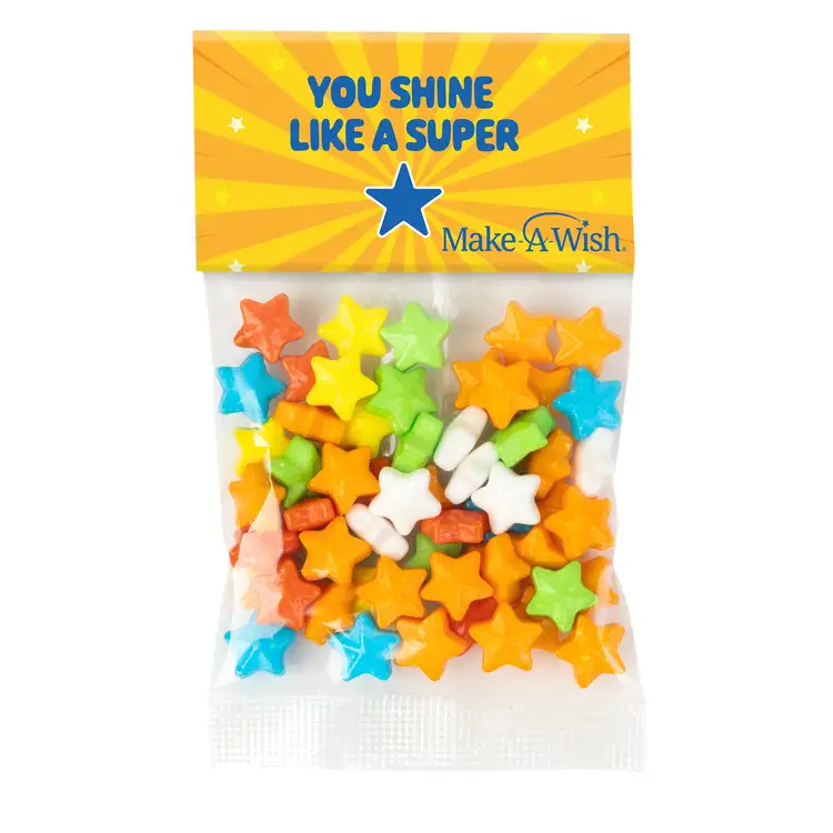 Petit sachet à carton supérieur de bonbons Starzmania 1 oz