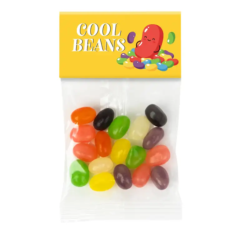 Petit sachet à carton supérieur de bonbons haricots 1 oz #2