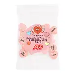 Small Snack Pack with Imprinted Conversation Hearts 1/2 oz