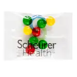 Petit sachet collation de boules de gomme imprimées 1/2 oz