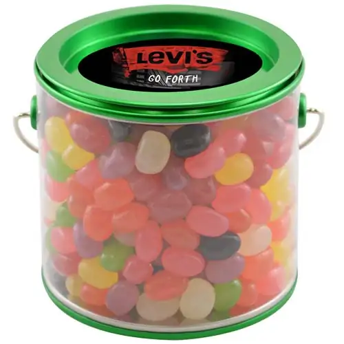 Small Clear Pail with Assorted jelly beans #2