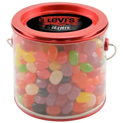 Small Clear Pail with Assorted jelly beans #3