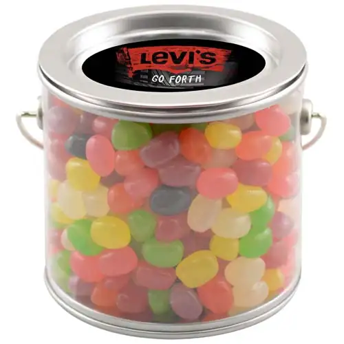 Small Clear Pail with Assorted jelly beans #4