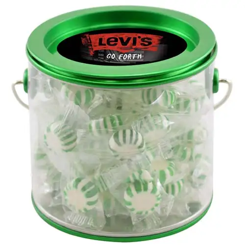 Small Clear Pail with Starlight peppermint mints #2