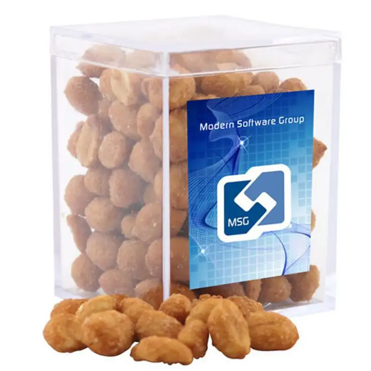 Small Acrylic Box with Honey-roasted peanuts