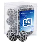 Petite boîte en acrylique de chocolats en forme de ballon de soccer