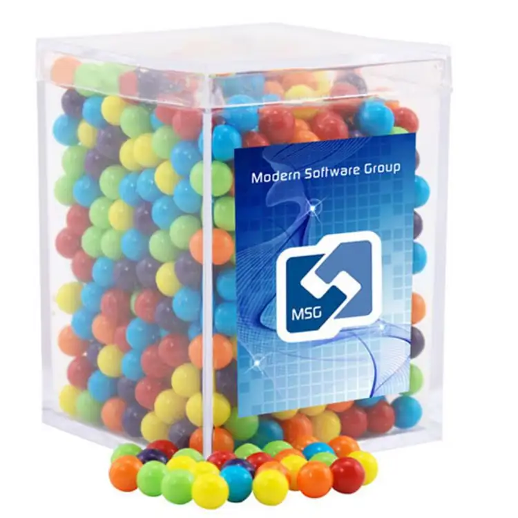 Small Acrylic Box with Mini jawbreakers