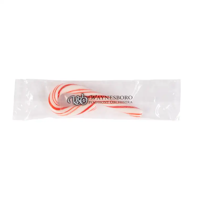 Small Candy Cane 3" with Custom Label