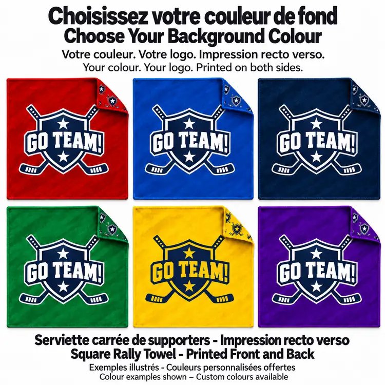 Small Double Sided Square Rally Towel #4