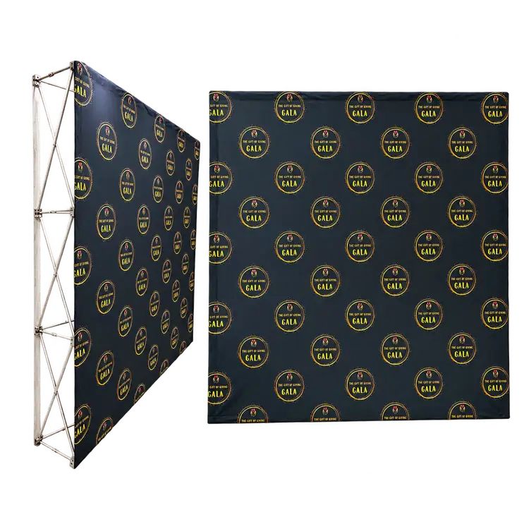 Small Replacement Pop-Up Backwall Graphic with Blockout Fabric