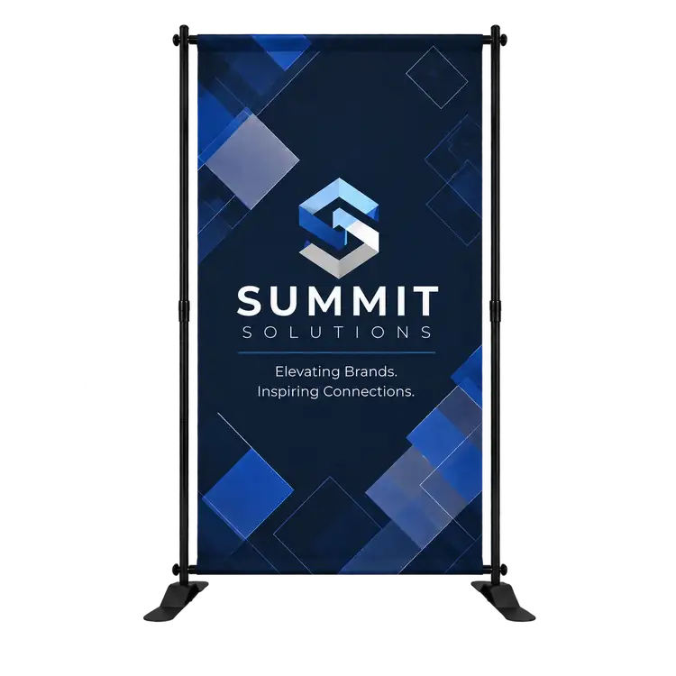 Small Replacement Telescopic Backdrop Graphic with Blockout Fabric