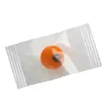 Petites boules de gomme imprimées en emballage cello
