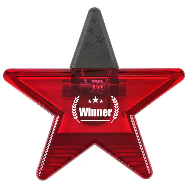 Star-Shaped Recycled Magnetic Memo Clip #2
