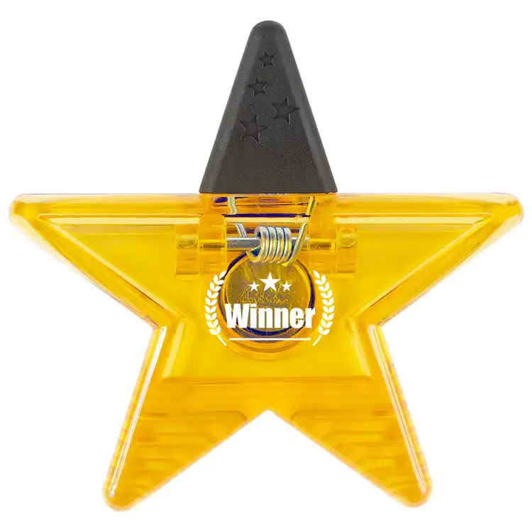 Star-Shaped Recycled Magnetic Memo Clip #4