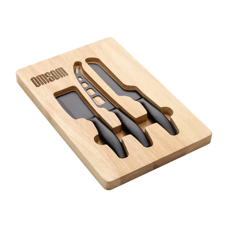 Barossa Cheese Serving Board with Three Knives