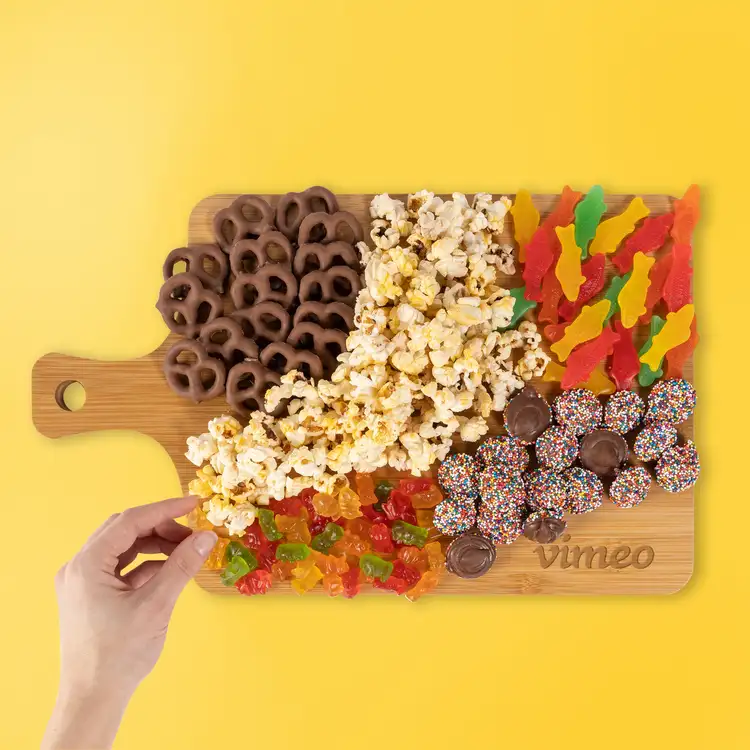 Movie Night Bamboo Snack Board #3