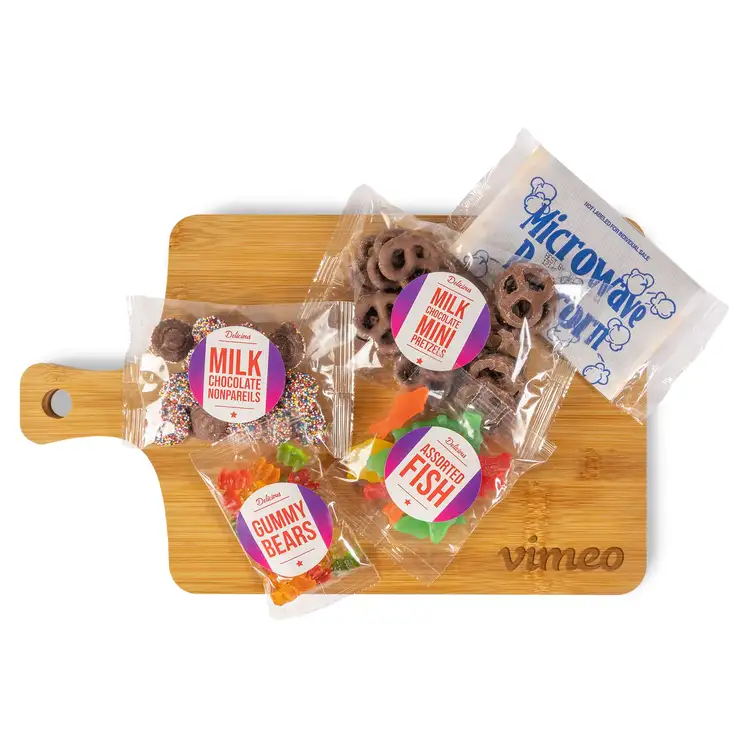 Movie Night Bamboo Snack Board #4