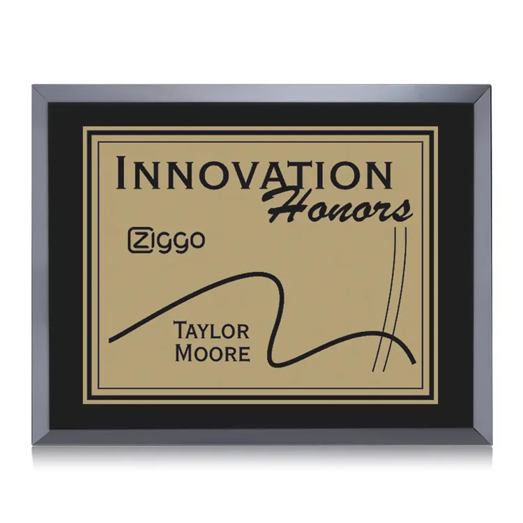 Avonlea Everett Plaque - Black Gold #8