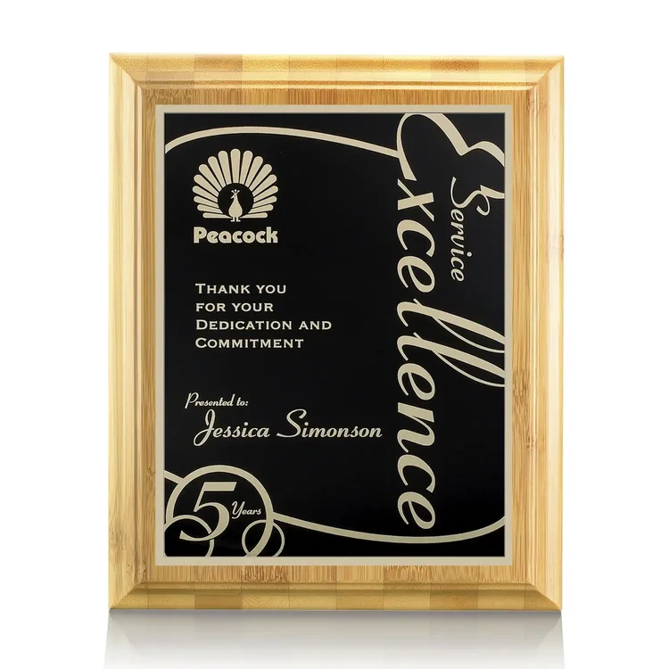 Bamboo Marietta Plaque #14