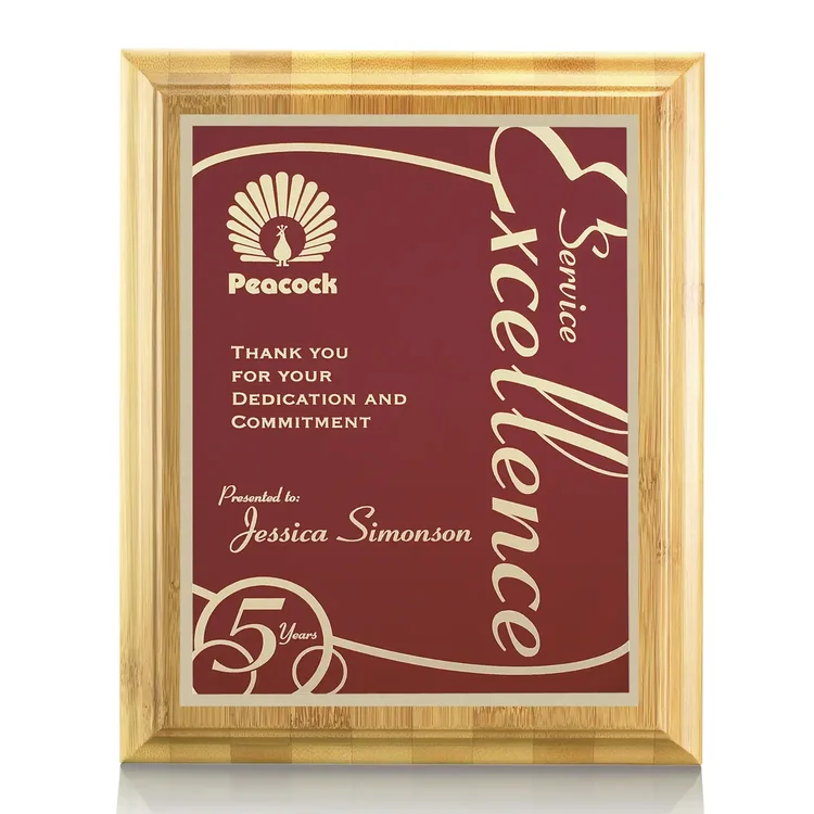 Bamboo Marietta Plaque #5