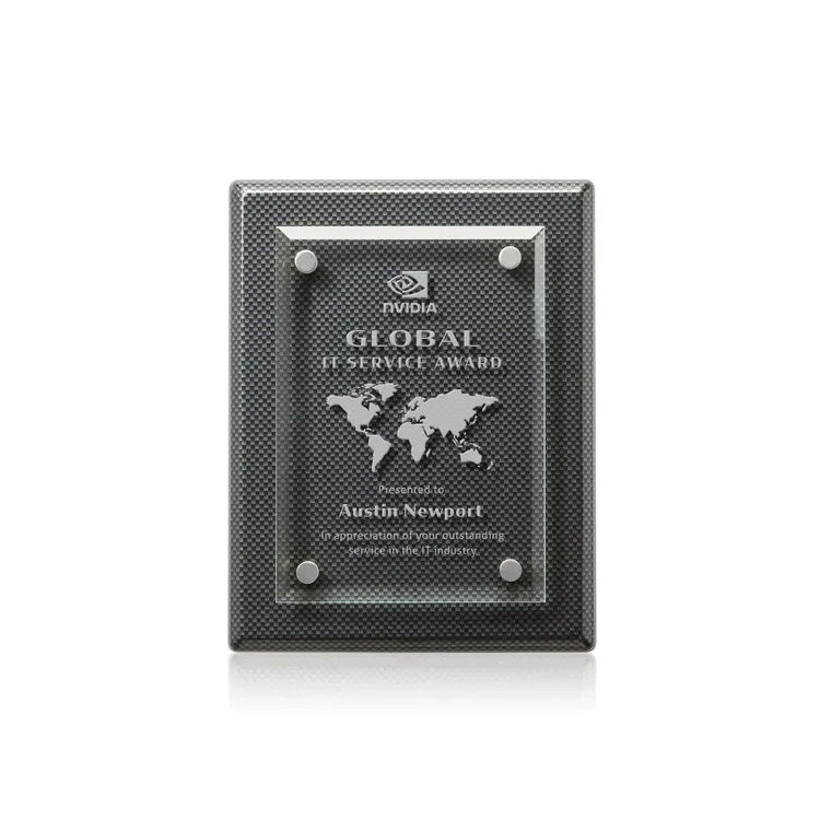 Caledon Plaque - Carbon Fibre Silver #2