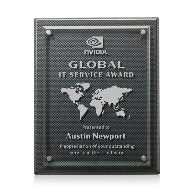 Caledon Plaque - Carbon Fibre Silver #6