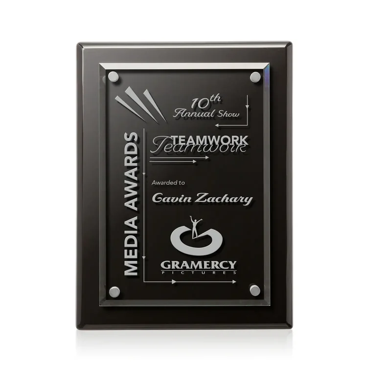 Caledon Plaque - Black Silver #12
