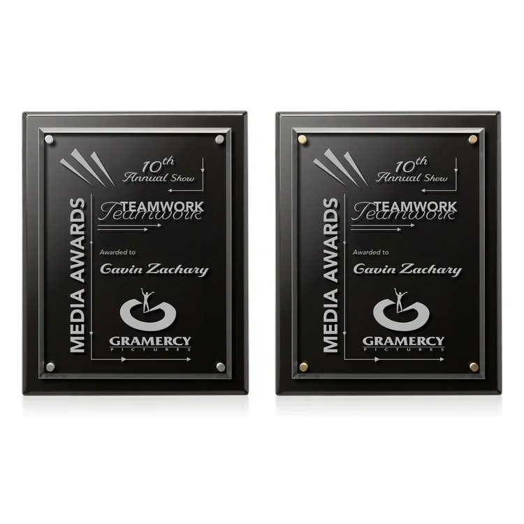 Caledon Plaque - Black Silver #14