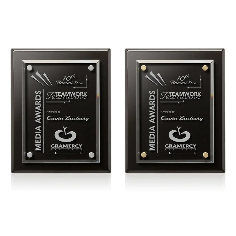 Caledon Plaque - Black Silver #2