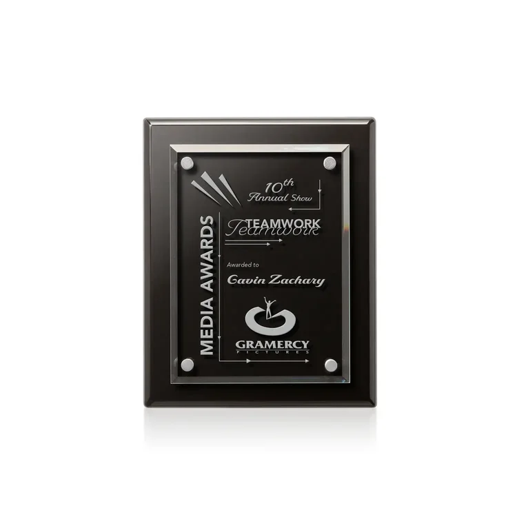 Caledon Plaque - Black Silver #3