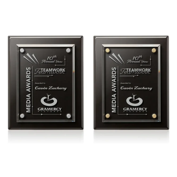 Caledon Plaque - Black Silver #5